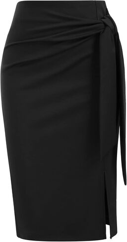 Kate Kasin 2 Piece Pencil Skirts for Women High Waist Business Skirt Black Medium in Saudi Arabia