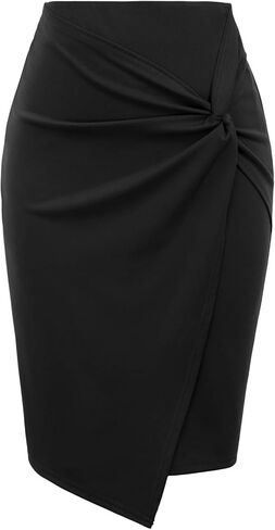 Kate Kasin 2 Piece Pencil Skirts for Women High Waist Business Skirt Black Medium in Saudi Arabia