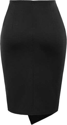 Kate Kasin 2 Piece Pencil Skirts for Women High Waist Business Skirt Black Medium in Saudi Arabia