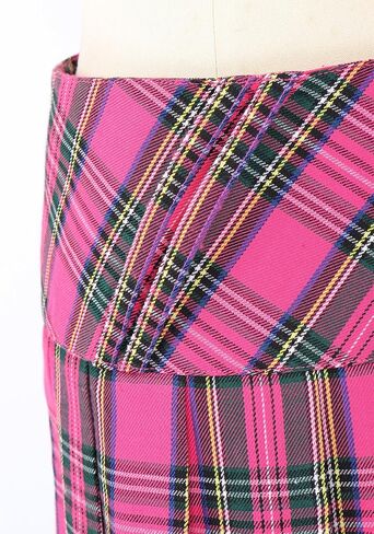 Mini Plaid Pleated Skirt Women's US Size Low Waist Slit Schoolgirl Uniform in Saudi Arabia