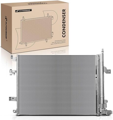 مكثف مكيف الهواء A-Premium متوافق مع فولفو S60 2005-2009، XC70 2005-2007، S80 2005/2007، V70 2006-2007، استبدال # 30648954 in Saudi Arabia