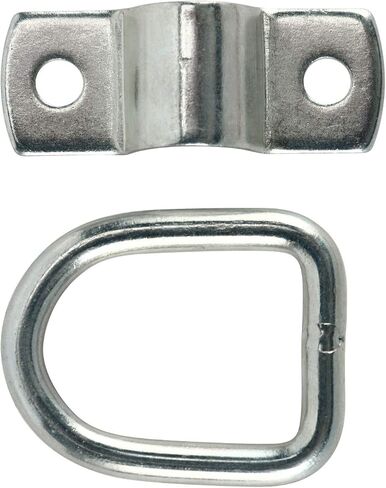 DasMarine D-Ring Tie Downs، 1/4" D-Rings Anchor Lashing Ring للأحمال على المقطورات والشاحنات RV المعسكرات والشاحنات ATV SUV والقوارب والدراجات النارية وغيرها من المركبات، سعة 1200 رطل لكل حلقة (24) in Kuwait