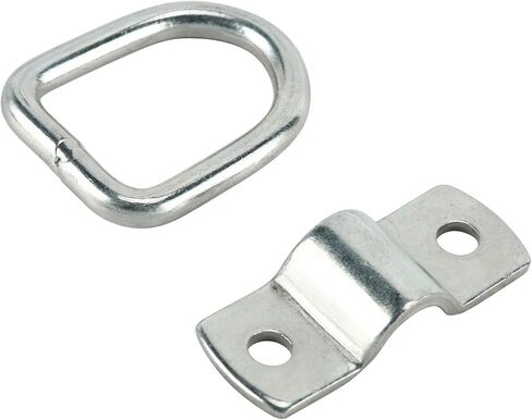 DasMarine D-Ring Tie Downs، 1/4" D-Rings Anchor Lashing Ring للأحمال على المقطورات والشاحنات RV المعسكرات والشاحنات ATV SUV والقوارب والدراجات النارية وغيرها من المركبات، سعة 1200 رطل لكل حلقة (24) in Kuwait