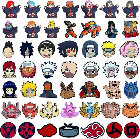 50 PCS Anime Shoe Charms Random PVC Decoration Wristband Necklace Bracelet Accessories Party Favors Gifts in Saudi Arabia