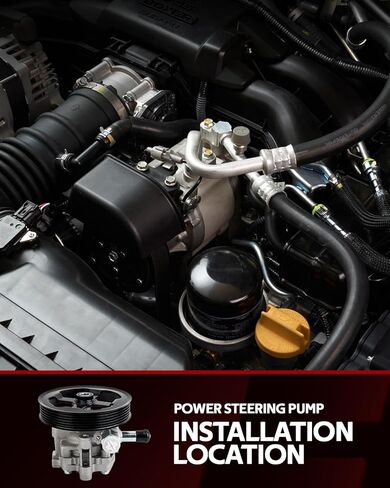 Torchbeam Power Steering Pump Compatible with 2007-2010 Edge; MKX, 2007-2012 MKZ, 20-1401 Power Steering Pump with Pulley in Saudi Arabia