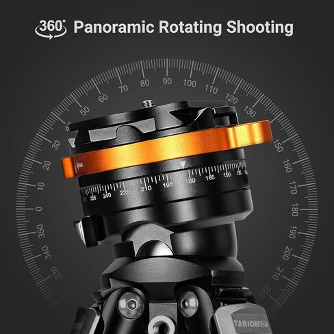 TARION Compact Travel Tripod for Camera: Portable Lightweight Camera Tripod Stand for Backpacking Unique Bowl Tripod + Ball Head Quick Release System Aluminum Photography Tripod 60in/152cm Tall QOBRA in Saudi Arabia