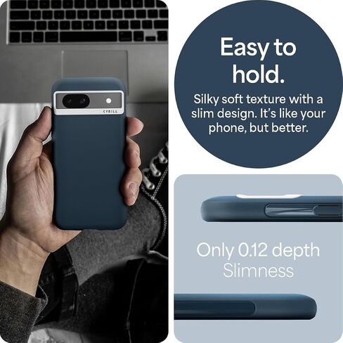 CYRILL UltraColor Compatible with Google Pixel 8 Case (2023), Durable Protective Matte Silicone-Feel TPU Case for Pixel 8 with Slim Fit Profile - Dusk in Saudi Arabia