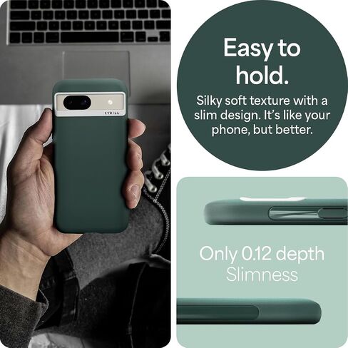 CYRILL UltraColor Compatible with Google Pixel 8 Case (2023), Durable Protective Matte Silicone-Feel TPU Case for Pixel 8 with Slim Fit Profile - Dusk in Saudi Arabia