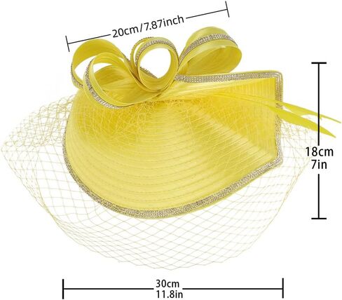 Tea Party Fascinator Hat for Women Kentucky Headwear Derby Pillbox Church Hat for Cocktail in Saudi Arabia