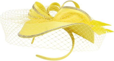 Tea Party Fascinator Hat for Women Kentucky Headwear Derby Pillbox Church Hat for Cocktail in Saudi Arabia