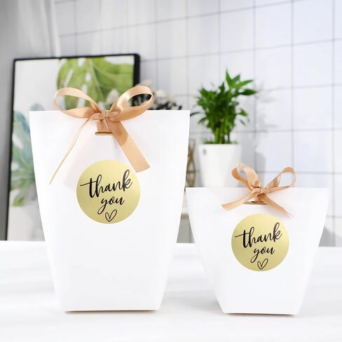 (3 Sizes-1.5") Matte Gold Thank You Stickers | 1.5 inch Thank You Labels Stickers Roll | 500 Golden Thank You Stickers Small Business | thank You for supporting my small business stickers (1.5 inch) in Saudi Arabia