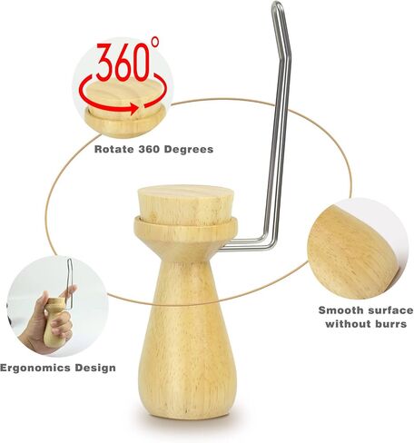 WH02 Wooden Magnet Painting Handle with Bases Coloring Wargame (Rubberwood - High) in Saudi Arabia