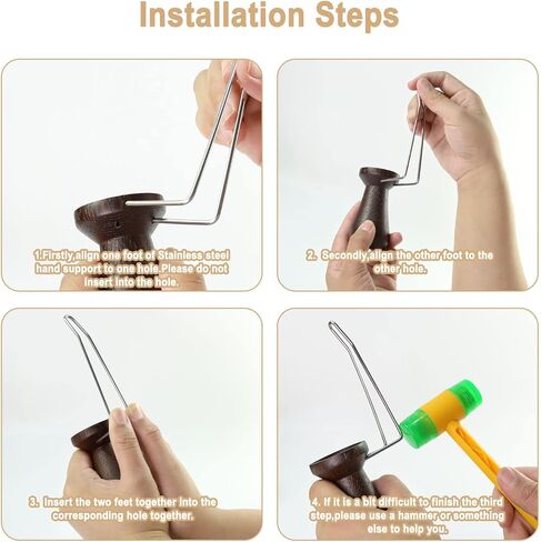 WH02 Wooden Magnet Painting Handle with Bases Coloring Wargame (Rubberwood - High) in Saudi Arabia