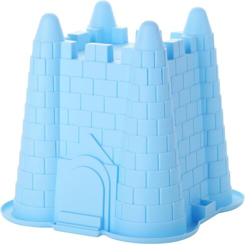 Dazmers 4 Pack Sand Castles Beach Buckets Toy Set,Colorful Sandcastle Mould Pails for Kids and Toddlers, Beach Party Summer Activities Fun (Round Castle) in Saudi Arabia