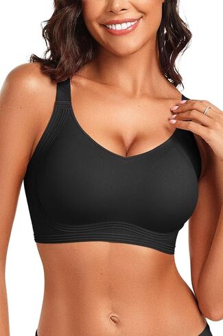 Vertvie Women's Seamless Wireless Push Up Bras with Support and Lift No Underwire Bralettes Full Coverage Sport Everyday Bra in Kuwait