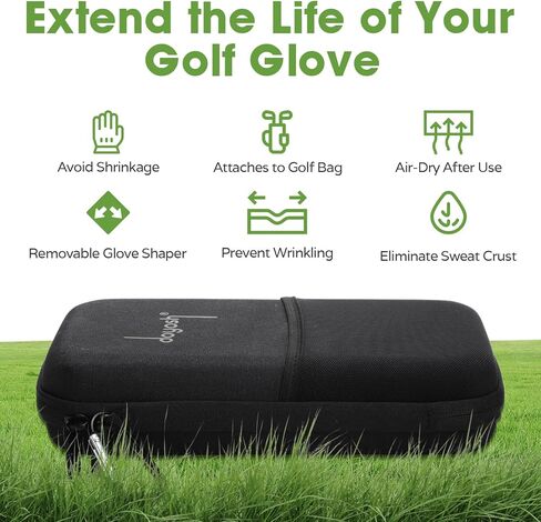 حافظة حامل قفازات الجولف، حقيبة ملحقات الجولف مع شكل القفازات، حافظة منظم تخزين الجولف للقمصان، علامات الكرة، المسجل، أدوات الحفر، الهاتف، هدية للرجال والنساء لاعبي الغولف in Kuwait