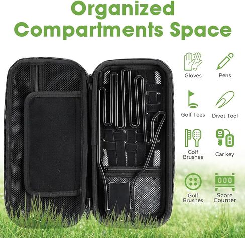 حافظة حامل قفازات الجولف، حقيبة ملحقات الجولف مع شكل القفازات، حافظة منظم تخزين الجولف للقمصان، علامات الكرة، المسجل، أدوات الحفر، الهاتف، هدية للرجال والنساء لاعبي الغولف in Kuwait