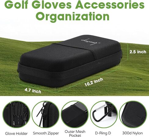 حافظة حامل قفازات الجولف، حقيبة ملحقات الجولف مع شكل القفازات، حافظة منظم تخزين الجولف للقمصان، علامات الكرة، المسجل، أدوات الحفر، الهاتف، هدية للرجال والنساء لاعبي الغولف in Kuwait