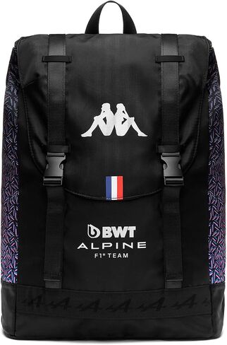 حقيبة ظهر Kappa Arecko BWT Alpine F1 Team الرسمية للفورمولا 1، سوداء، مقاس واحد in Kuwait