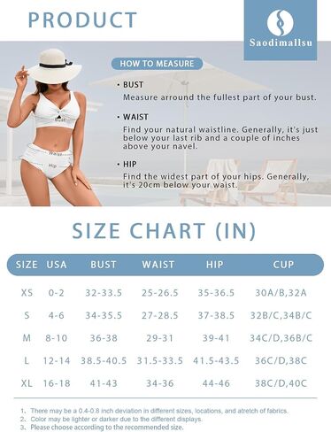 Saodimallsu Womens 2 Piece Swimsuits High Waisted Ruched Bikini Sets Knot Twist Cut Out Adjustable Strap Bathing Suits in Saudi Arabia