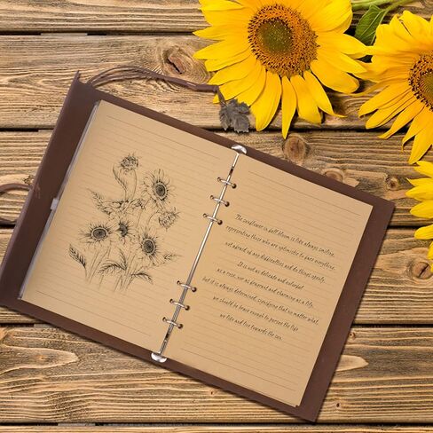 Billtigif Leather Journal Notebook, Refillable Journals for Writing, Vintage Travel Daily Notepad Journal to Write in, Gifts for Women Teen Girls, 100GSM Lined Paper (Brown, A6 5.1" x 7.2") in Saudi Arabia