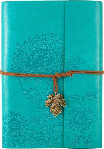 Billtigif Leather Journal Notebook, Refillable Journals for Writing, Vintage Travel Daily Notepad Journal to Write in, Gifts for Women Teen Girls, 100GSM Lined Paper (Brown, A6 5.1" x 7.2") in Saudi Arabia