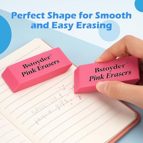 محايات وردية، 120 عبوة من محايات أقلام الرصاص المطاطية للأطفال/الطلاب/المدرسين/الفنانين، محايات مشطوفة ناعمة وردية اللون خالية من اللاتكس للفصول الدراسية والمكتب والمنزل ومستلزمات الاستوديو in Kuwait