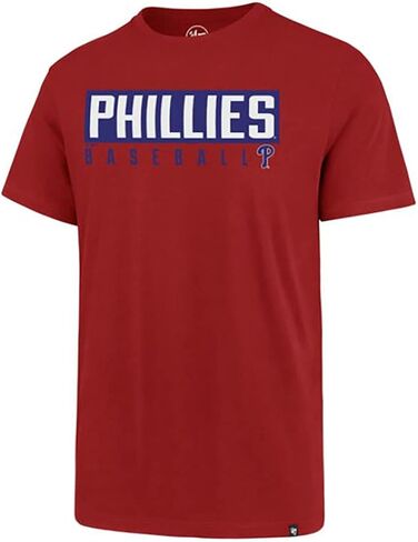 MLB Men's Dub Major Super Rival Team Color Primary Logo Word Mark T-Shirt in Kuwait