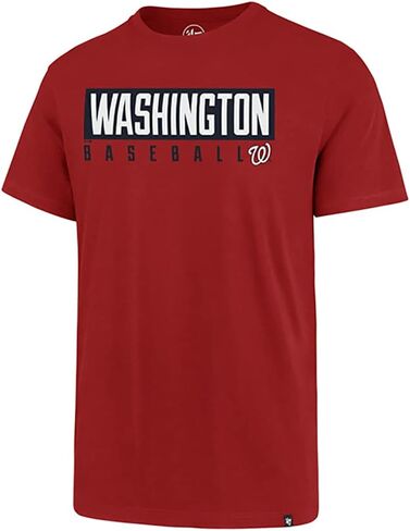 MLB Men's Dub Major Super Rival Team Color Primary Logo Word Mark T-Shirt in Kuwait