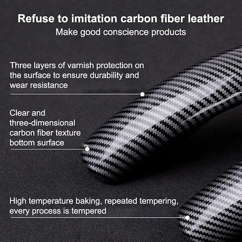 Universal 2 Packs Carbon Fiber Anti-Skid Steering Wheel Cover Safe Non Slip Car Accessory Fit 99% 14-15 Inch Car Interior Accessories Black in Saudi Arabia