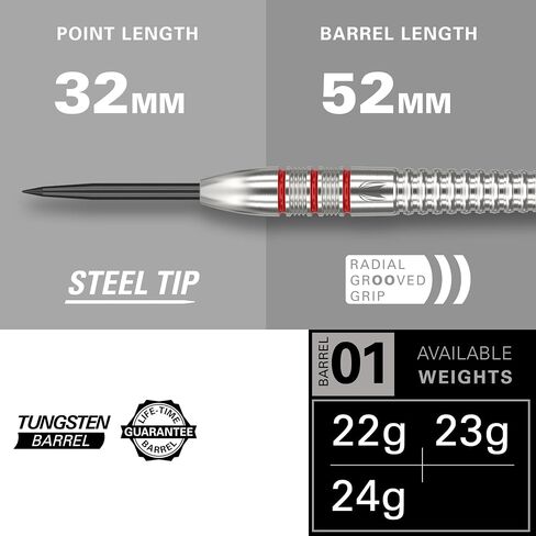 مجموعة سهام من TARGET Darts Nathan Aspinall Tungsten Steel Tip - 9 أعمدة قبضة احترافية - 9 رحلات طيران Pro Ultra - محفظة رمي السهام - حزمة قسيمة تطبيق عداد السهام in Saudi Arabia