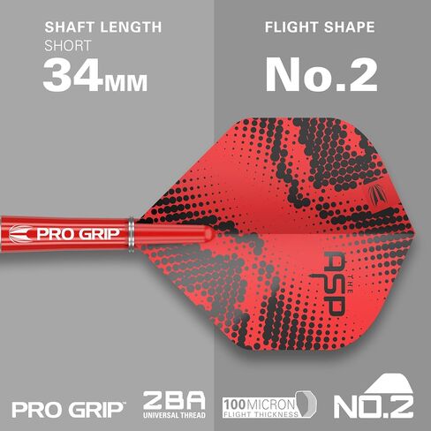 مجموعة سهام من TARGET Darts Nathan Aspinall Tungsten Steel Tip - 9 أعمدة قبضة احترافية - 9 رحلات طيران Pro Ultra - محفظة رمي السهام - حزمة قسيمة تطبيق عداد السهام in Saudi Arabia