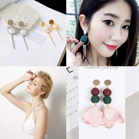 30 قطعة/15 زوجًا 8 مم/10 مم/12 مم ذهبي من الفولاذ المقاوم للصدأ أقراط دائرية فارغة مع حلقة لصنع أقراط المجوهرات بنفسك مع ظهور (M543) in Kuwait