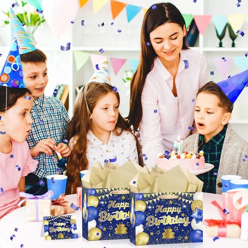 حقيبة هدايا عيد ميلاد خضراء، حقيبة هدايا عيد ميلاد سعيد كبيرة باللونين الأخضر والأسود مع بطاقة ومناديل ورقية خضراء للأولاد والرجال والنساء والذكرى السنوية لحفلات أعياد الميلاد للأطفال والكبار لوازم حقيبة تغليف جودي in Kuwait