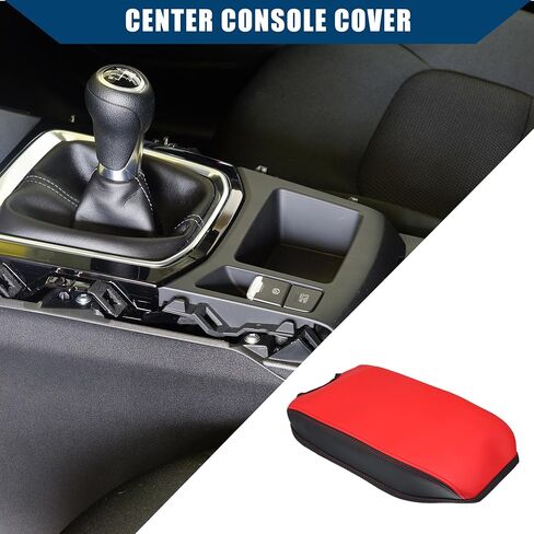 Center Console Armrest Cover for Nissan Sentra 2020 2021 2022 / Car Interior Accessories/Durable Faux Leather / 1 Pcs Red in Saudi Arabia