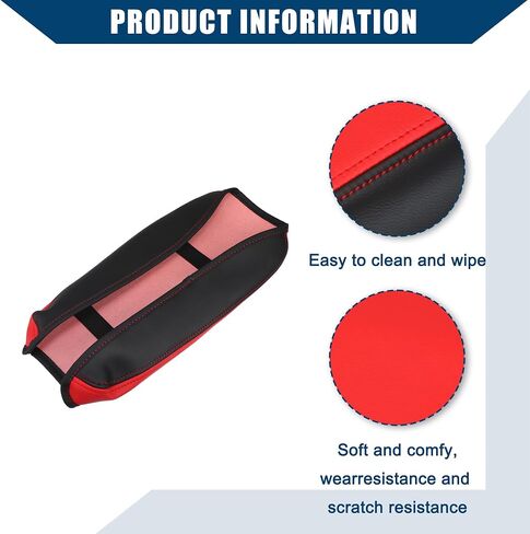 Center Console Armrest Cover for Nissan Sentra 2020 2021 2022 / Car Interior Accessories/Durable Faux Leather / 1 Pcs Red in Saudi Arabia
