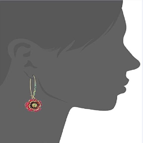 Flower Earrings Poppy Earrings Handmade Plant Earrings Colorful Floral Dangle Drop Earrings Spring Summer Hypoallergenic Statement Hoilday Jewelry in Saudi Arabia