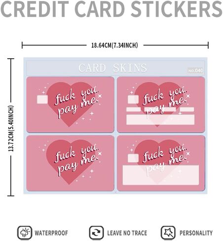 Card Stickers for Debit Credit Skin Funny Cover Bank Card Skin Cover Bling Transportation, Key, Debit, Credit Card Skin (style-2) in Kuwait