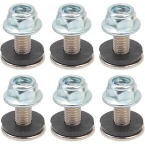 M6 Washer Nut Screw Kit, 16 Set Mudguard Bolt Washer Nut Screw Kit M6 Thread Fixing Kit for 50cc 70cc 90cc 110cc 125cc ATV Quad 4 Wheeler