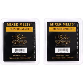 Tyler Candle Company 14071 French Market 1.9 Ounce Scented Mixer Wax Melt Cubes for Tart Burner, Pack of 2