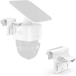 Gutter Mount Bracket Crafted for Gutter Mounting, Perfectly Compatible with Eufy Security SoloCam S340 Solar Security Camera White