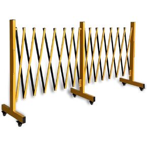 حاجز أمان قابل للتوسيع، حاجز أمان قابل للطي بطول 16 قدمًا، بوابة ممر قابلة للسحب مع 6 عجلات، سياج مرن، حاجز أمان متنقل، حاجز أمان Q235، حاجز معدني صناعي قابل للتوسيع in Kuwait