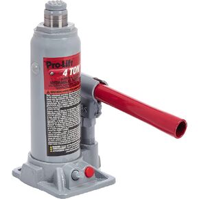 Pro-Lift B-004D Grey Hydraulic Bottle Jack for Truck - 4 Ton Capacity
