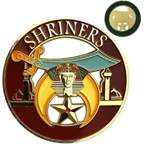 Shriner Masonic Car Emblem Mason Auto Decal