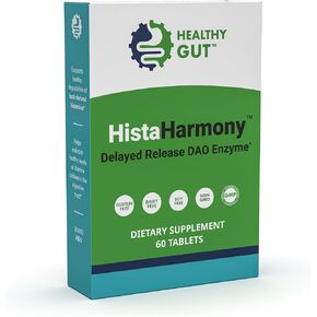 Healthy Gut HistaHarmony | Delayed Release DAO Histamine Support Enzyme | 60 Servings