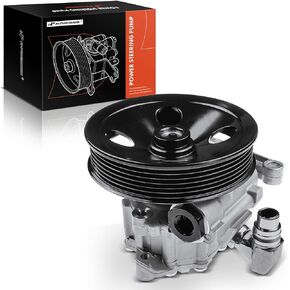 A-Premium Power Steering Pump, with Pulley, Compatible with Mercedes-Benz W203 C230/C280/C350 2006-2007, C209 CLK350 2007, 2.5L 3.0L 3.5L, Replace # 0054661601, 0054661701