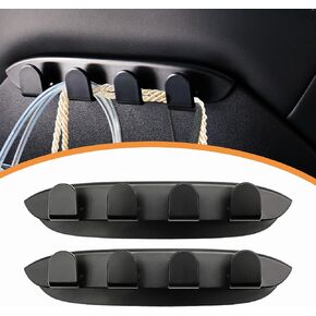 Car Seat Back Hooks for Tesla Model 3 Model Y 2017-2023, Headrest Organizer Hooks for Handbag Backpack Grocery Bag Holder,Car Seat Back Hanger Accessories Designed for Tesla Model 3/Y (2 Pack)