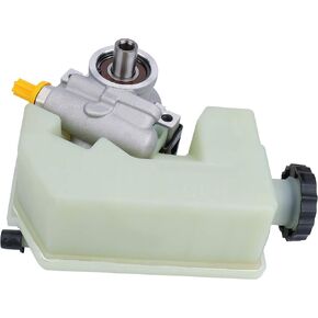 BRTEC 20-64610 Power Steering Pump with Reservoir for 2002 2003 2004 2005 2006 for Jeep Liberty 3.7L V6 Power Steering Pump with Reservoir