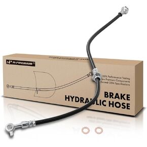 A-Premium Front Driver Side Brake Hydraulic Hose Compatible with Select Nissan Models - Sentra 2007 2008 2009 2010 2011 2012 - Replace# 46210ET83A