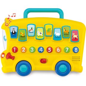 Animal Sounds Bus for Babies 6 Months Old & Up with Lights, Music, Numbers, Volume Control & More - Educational Baby Musical Toys